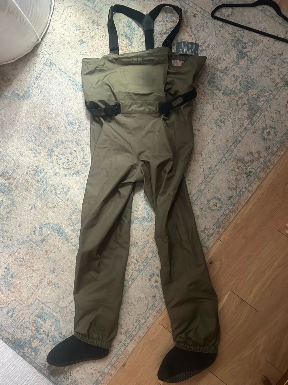 NWT: LL BEANOlive Green Chest Waders with Adjustable Straps